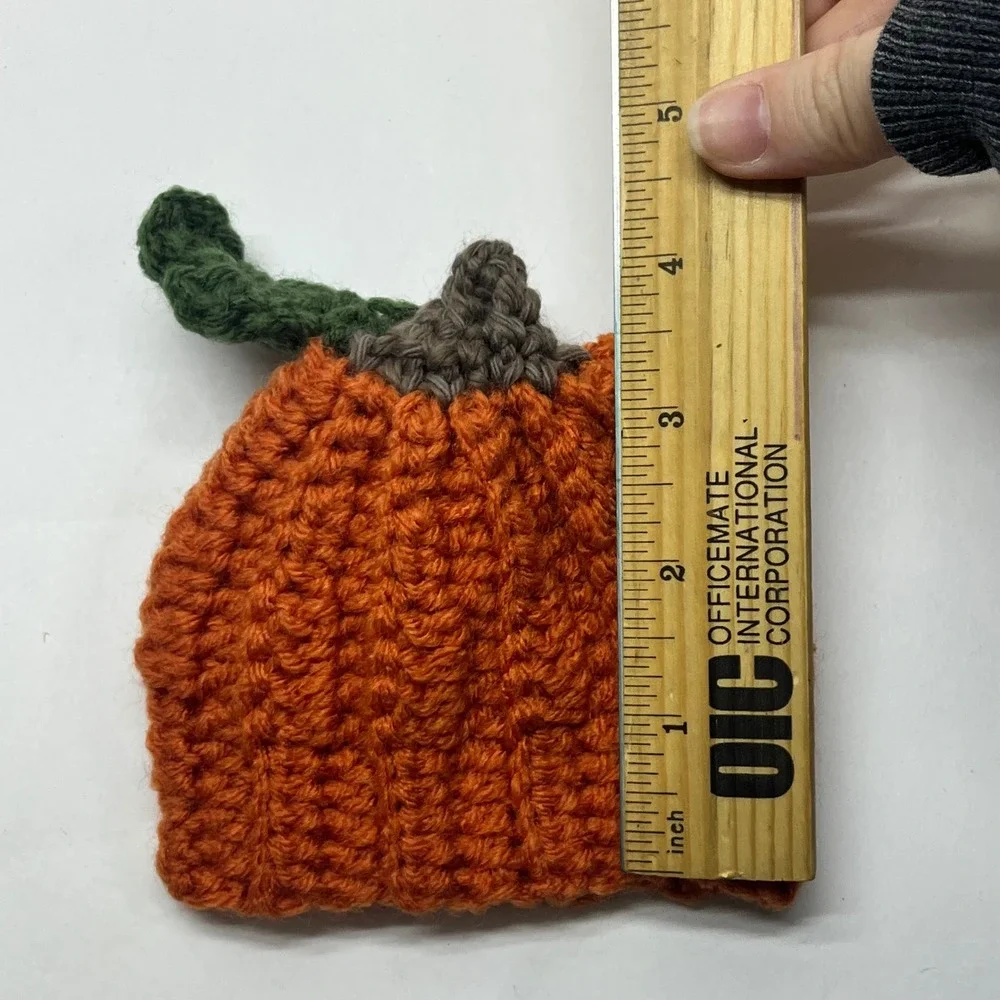 Handmade crochet pumpkin